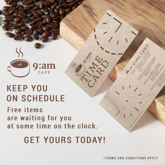 9am Cafe Loyalty Card